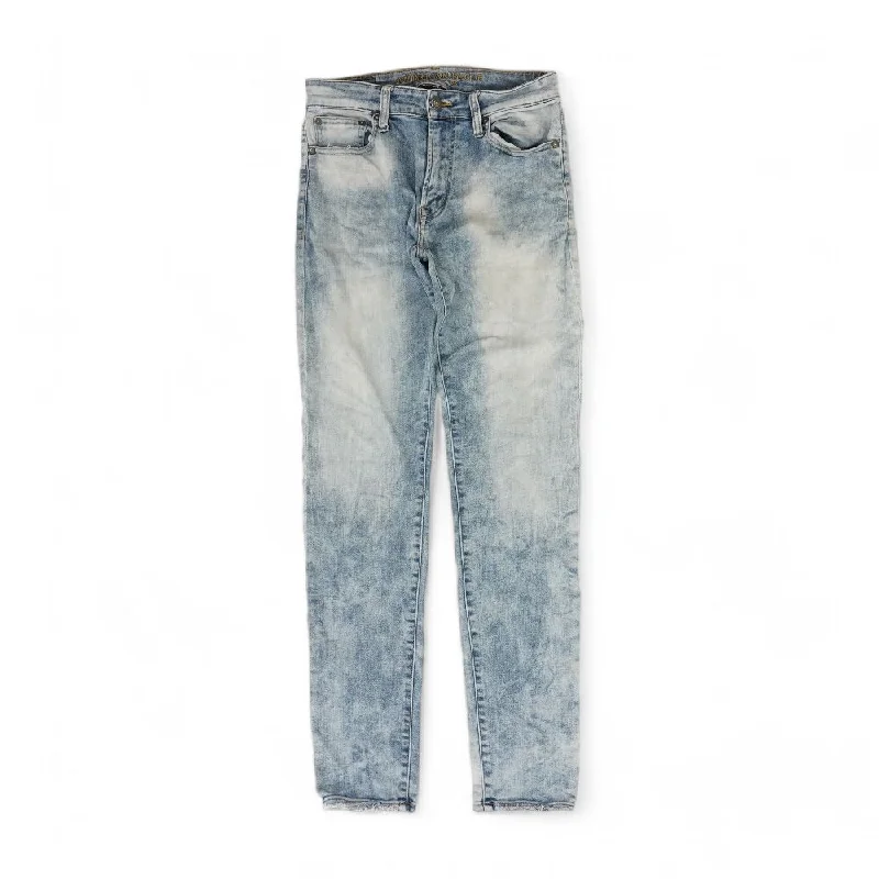 Solid Slim Jeans Chic Faded Blue Jeans