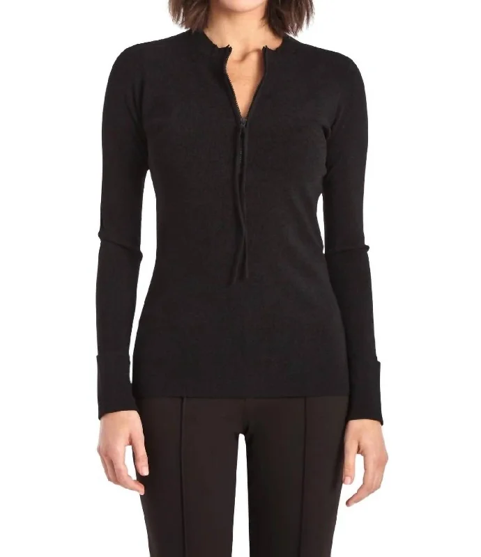 Stiletto Sweater In Black Fitted Loose Oversized