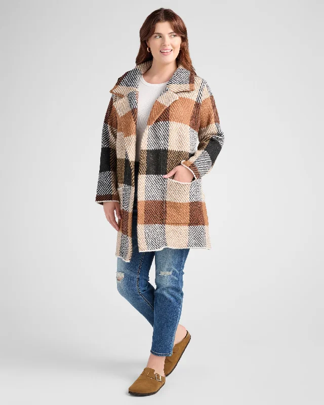 Plus Size Sweater Coatigan Turtle Neck Boat Neck Asymmetrical Neck