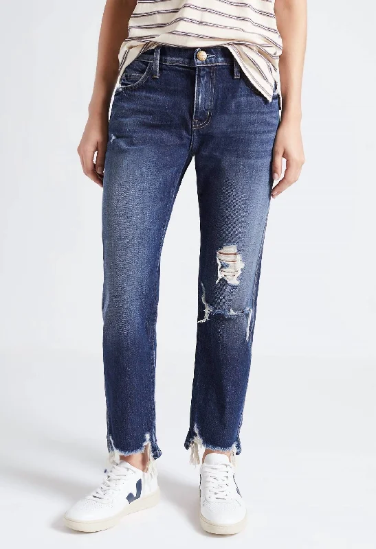 The Cropped Straight Jean In Further Destroyed Hack Hem Trendy Patchwork Denim Jeans The Cropped Straight Jean In Further Destroyed Hack Hem Trendy Patchwork Denim Jeans
