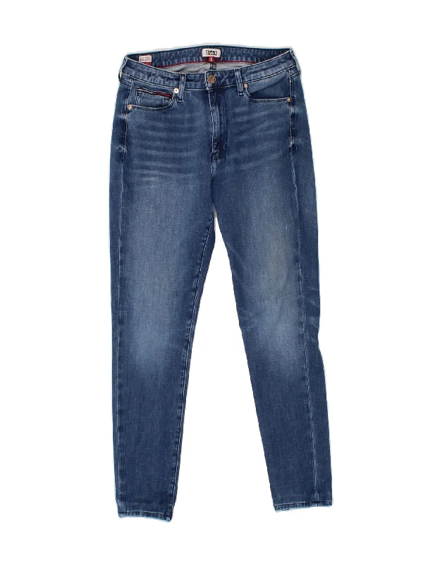 TOMMY HILFIGER Womens Sylvia High Rise Skinny Jeans W29 L27 Blue Cotton Fashionable Jeggings Style Jeans TOMMY HILFIGER Womens Sylvia High Rise Skinny Jeans W29 L27 Blue Cotton Fashionable Jeggings Style Jeans