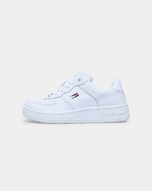 Tommy Jeans Women's Basket Cupsole White Fashionable Mom Jeans