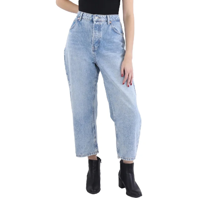 We The Free Womens Deep Trance Mid-Rise Dropped Crop Boyfriend Jeans Casual Loose Fit Jeans We The Free Womens Deep Trance Mid-Rise Dropped Crop Boyfriend Jeans Casual Loose Fit Jeans