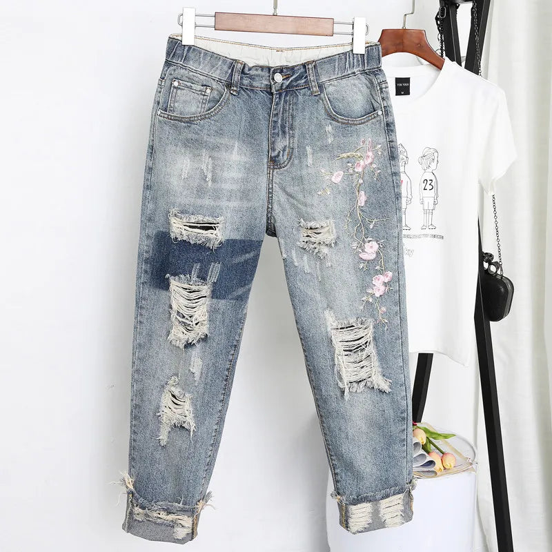 Womens Jeans Denim Loose Slim Fitted Vintage Harem Pants Plus Size Jeans Comfortable Low-Rise Jeans Womens Jeans Denim Loose Slim Fitted Vintage Harem Pants Plus Size Jeans Comfortable Low-Rise Jeans