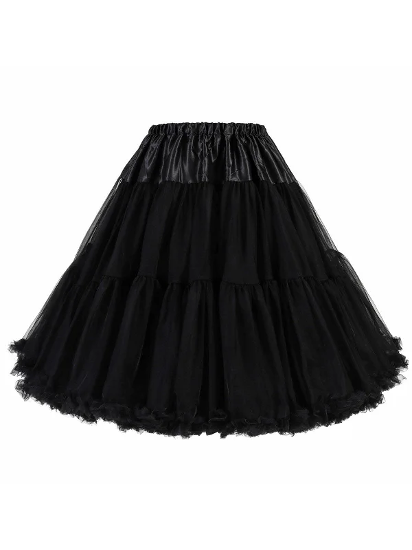 1950s Ruffled Petticoat Underskirt pencil skirt chic