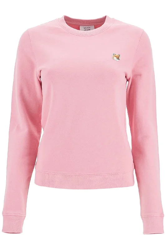 Fox Head Regular Fit Unisex Sweatshirt - Pink Hoodie with Hem Raw Edge Edgy Unfinished Fox Head Regular Fit Unisex Sweatshirt - Pink Hoodie with Hem Raw Edge Edgy Unfinished