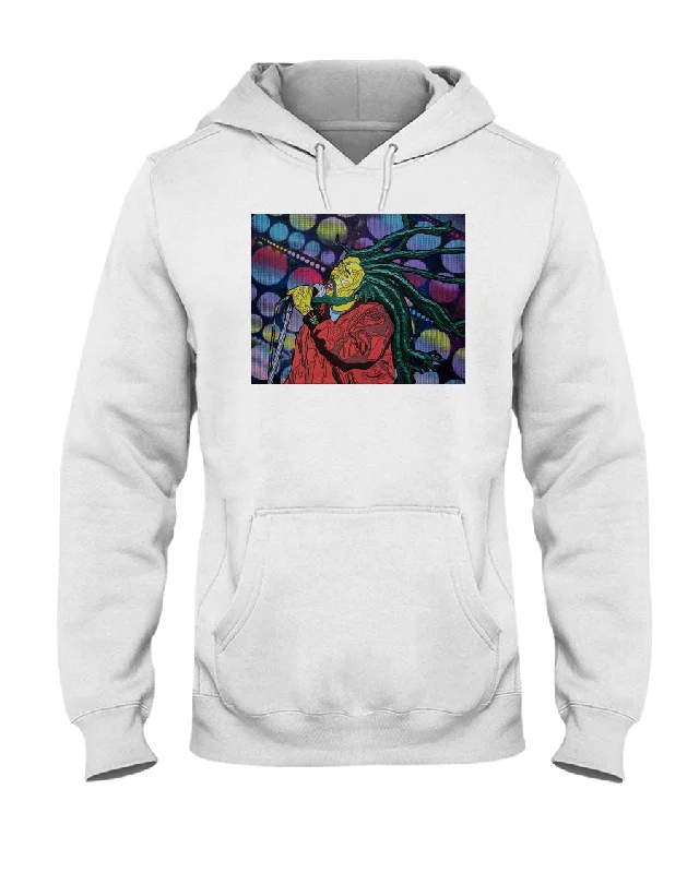 One Love Mixed Media 1 - Hoodie Hoodie with Ribbed Neckline Snug Warm