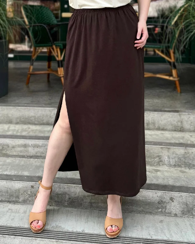 ADDIE skirt in Chocolate Torte wool skirt sturdy