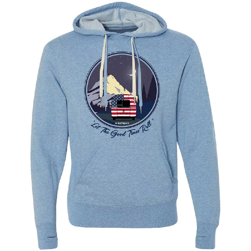 Airstream Let The Good Times Roll Americana Unisex Midweight Hoodie Hoodie with Emblem Brand Identity