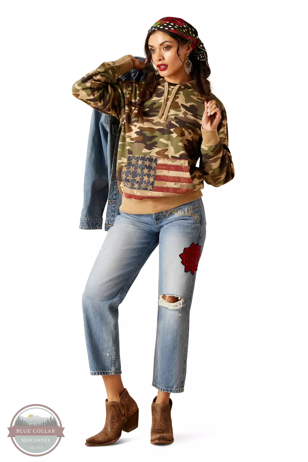 Rodeo Quincy Hoody 10048713 Hoodie with Elastic Waist Stretchable Comfortable
