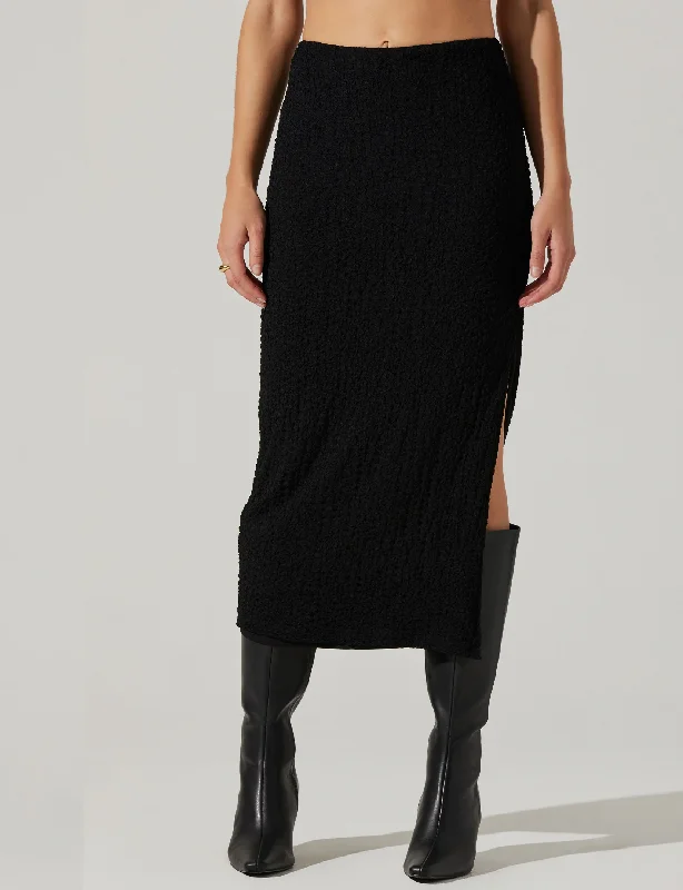 Keely Skirt, Black low waist skirt