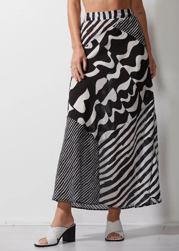 Bias Skirt - Power Play linen skirt relaxed