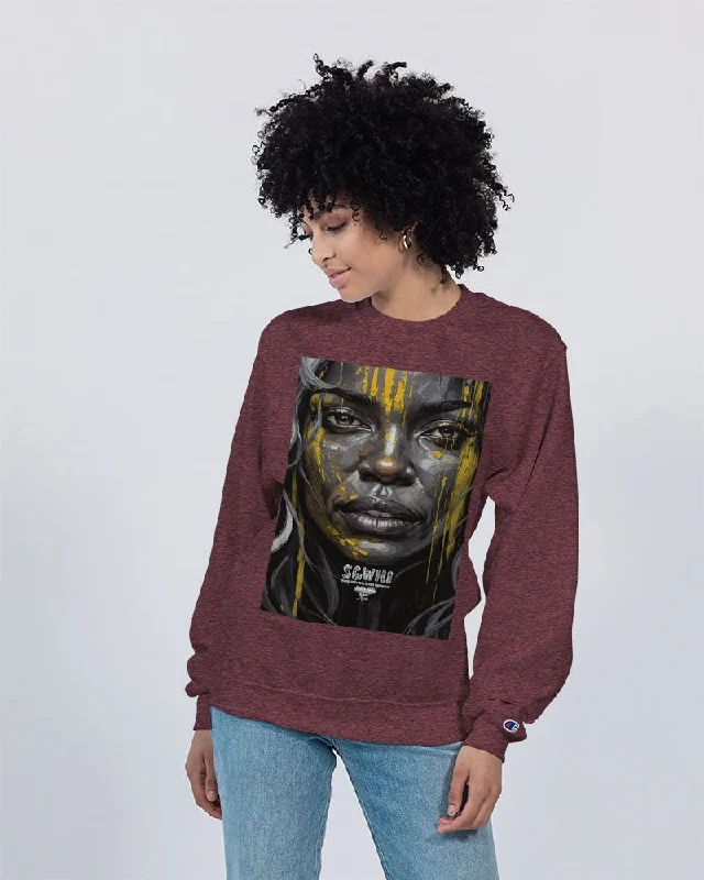 Black Sister Collection [Part 3 ] Unisex Sweatshirt | Champion Hoodie with Lace Feminine Delicate