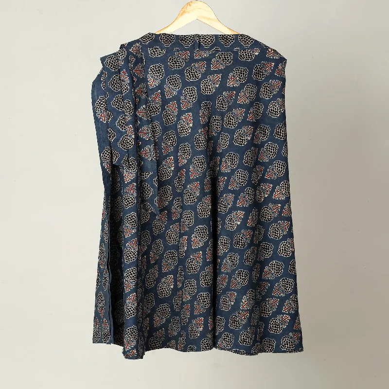 Block Print Cotton Wrap Around Ajrakh Skirt 40 denim skirt classic