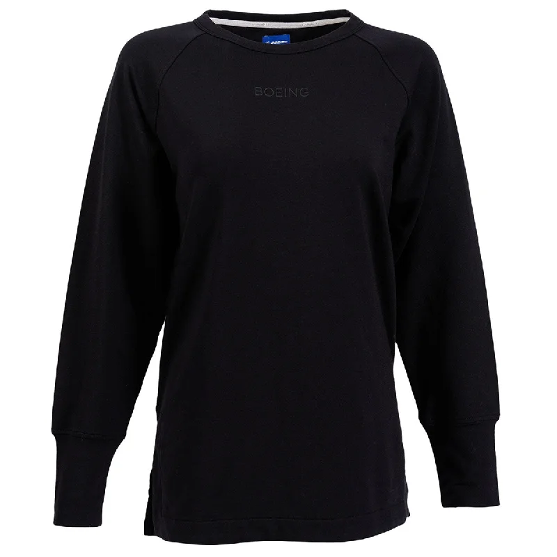 Boeing Women's Raglan Crewneck Sweatshirt Oversized Hoodie Comfort Casual