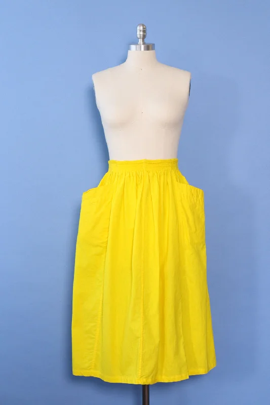 Citron Cotton Pocket Skirt M velvet skirt glossy