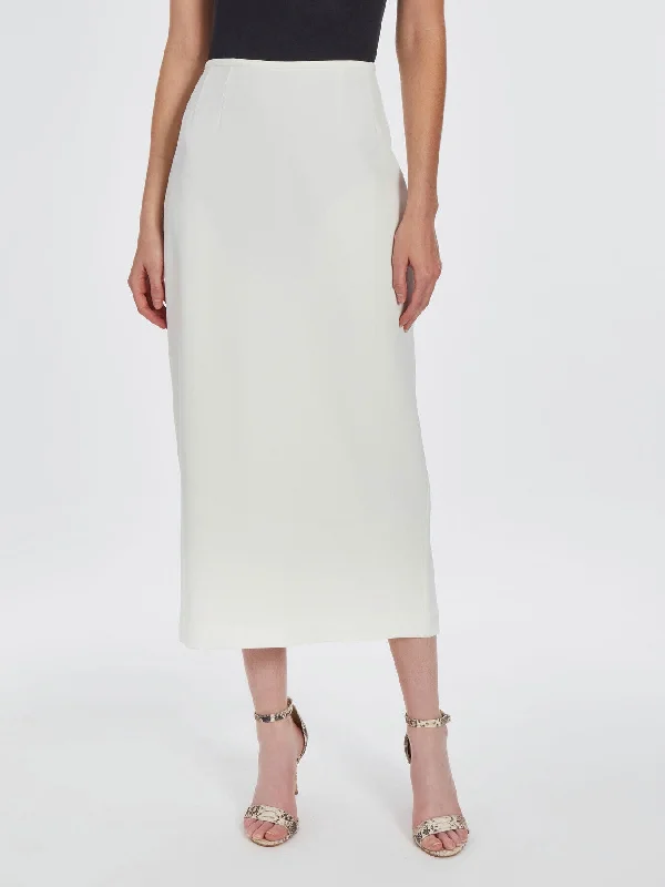 York Skirt, Iconic Stretch Crepe patchwork skirt art