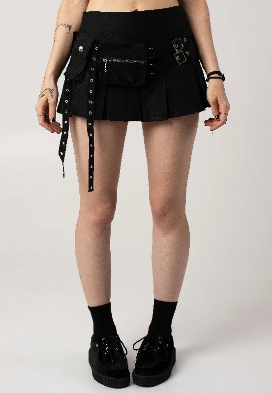 Dark In Love - Punk Moto Black - Skirt midi skirt versatile