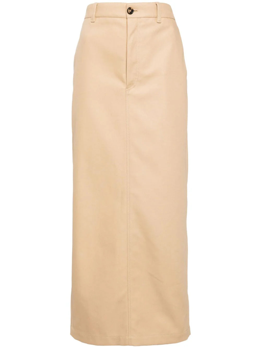 Drill Column Skirt in Khaki corduroy skirt durable