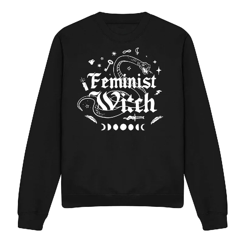 Feminist Witch Halloween Feminist Sweatshirt Hoodie with Magnetic Closure Innovative Modern Feminist Witch Halloween Feminist Sweatshirt Hoodie with Magnetic Closure Innovative Modern