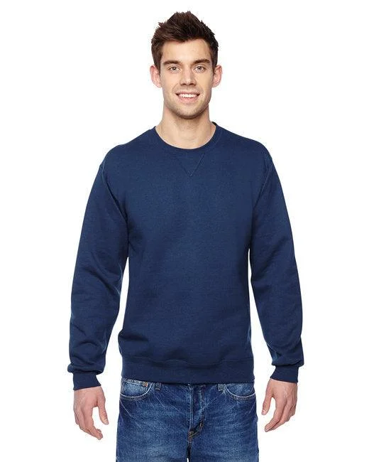 Fruit of the Loom Adult SofSpun  Crewneck Sweatshirt SF72R Hoodie with Zipper Versatile Modern