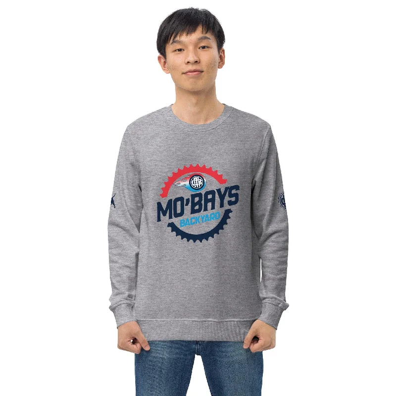 Gear Two Unisex Organic Sweatshirt (Light Color) Hoodie with Cuffed Sleeves Snug Secure