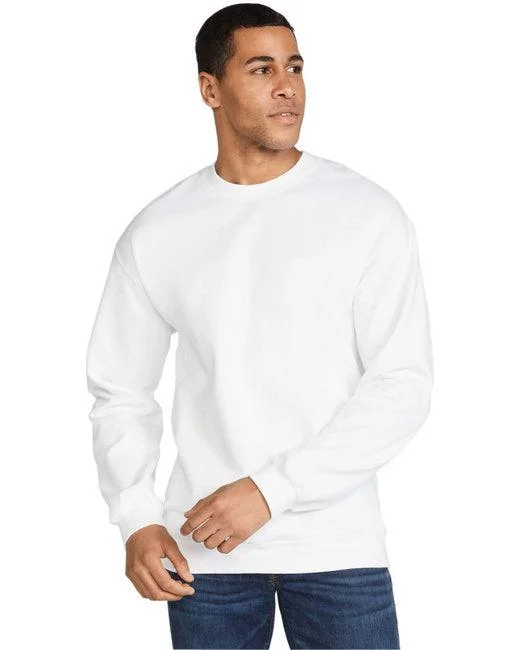Gildan Adult Softstyle  Fleece Crew Sweatshirt SF000 Hoodie with Hem Contrast Bold Stylish