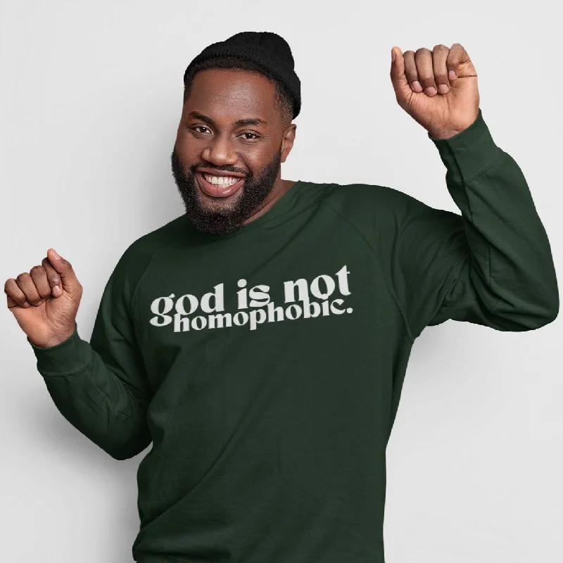 God is Not Homophobic | Unisex Sweatshirt Hoodie with Neon Bright Vibrant