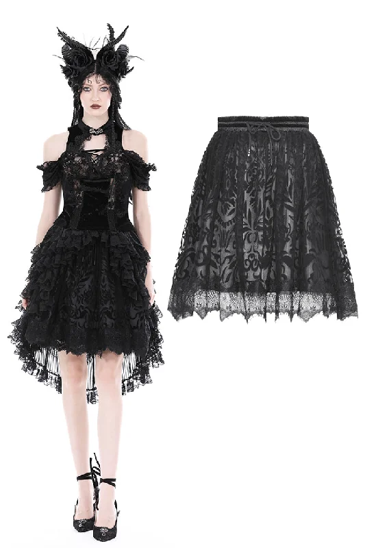 Gothic pattern doll skirt KW321 tulle skirt dreamy