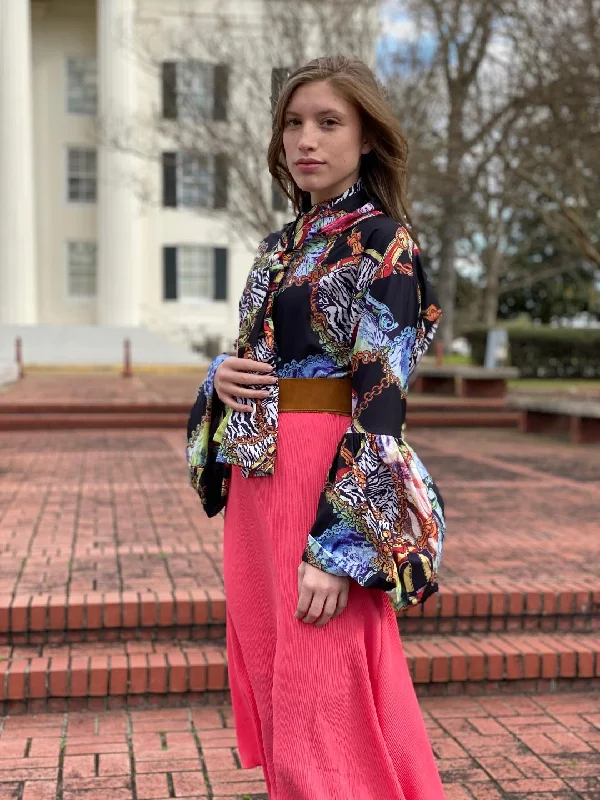 Handkerchief Skirt leather skirt sleek