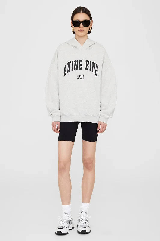 Harvey Sweatshirt - Heather Grey Hoodie with Reflective Safety Nightwear