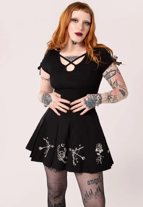 Hellbunny - Astrology - Skirt chiffon skirt airy