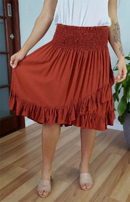 Ibiza Skirt "Plain" linen skirt natural