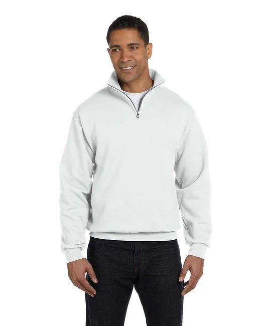 Jerzees Adult NuBlend Quarter-Zip Cadet Collar Sweatshirt 995M Hoodie with Hood Adjustable Protection Jerzees Adult NuBlend Quarter-Zip Cadet Collar Sweatshirt 995M Hoodie with Hood Adjustable Protection