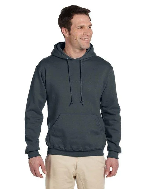 Jerzees Adult Super Sweats  NuBlend  Fleece Pullover Hooded Sweatshirt 4997 Hoodie with Metallic Shiny Futuristic