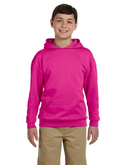 Jerzees Youth 8 oz. NuBlend  Fleece Pullover Hooded Sweatshirt 996Y Hoodie with Pattern Geometric Abstract