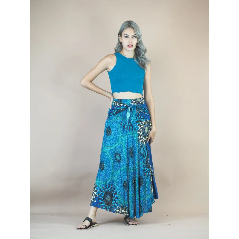 Mandala 136 Women's Bohemian Skirt in Bright Navy SK0033 020136 06 chiffon skirt lightweight