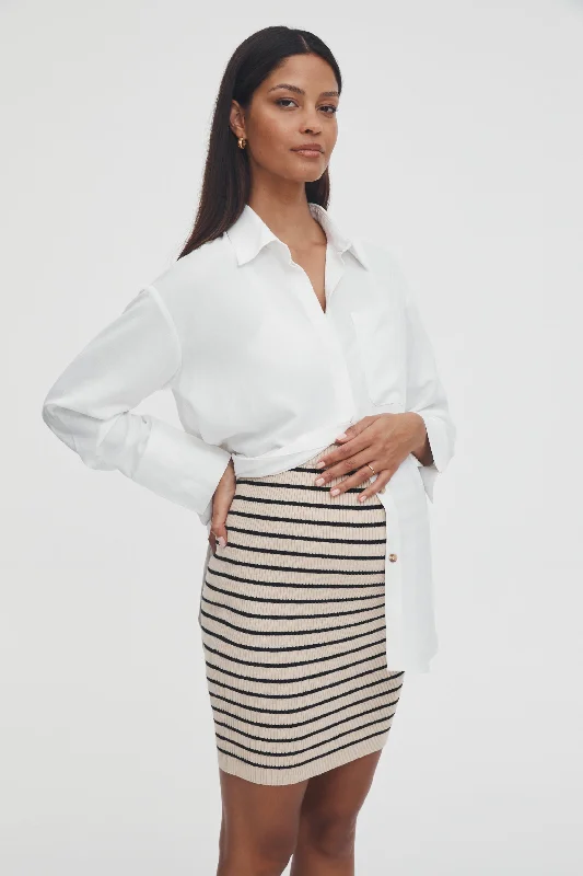 Coastal Knit Skirt cashmere skirt plush