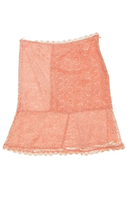 Moschino - Pink Lace Skirt - chiffon skirt airy