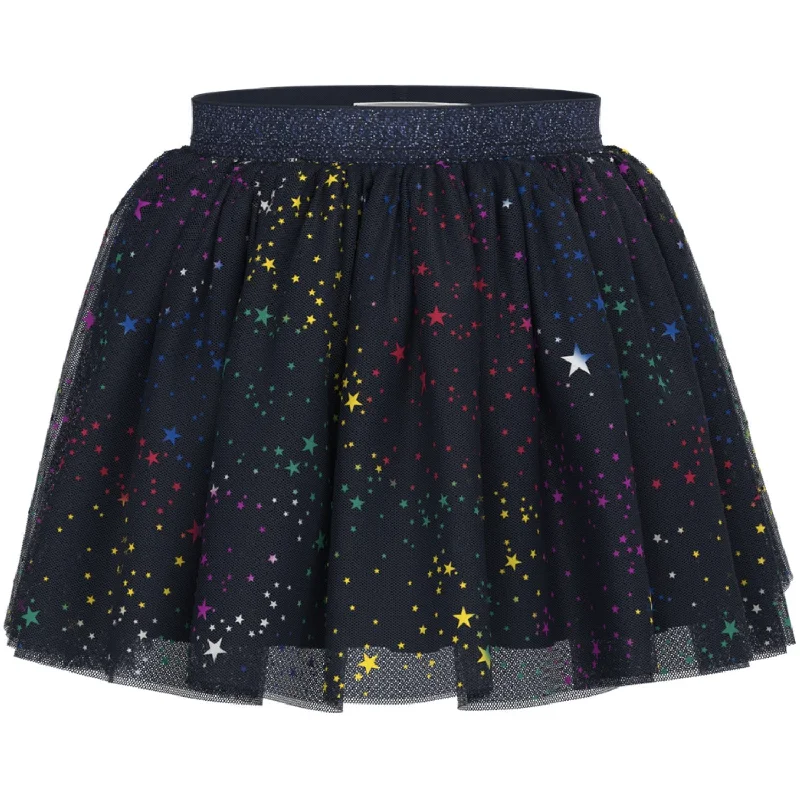 Name It Dark Sapphire Stars Vabos Skirt silk skirt smooth
