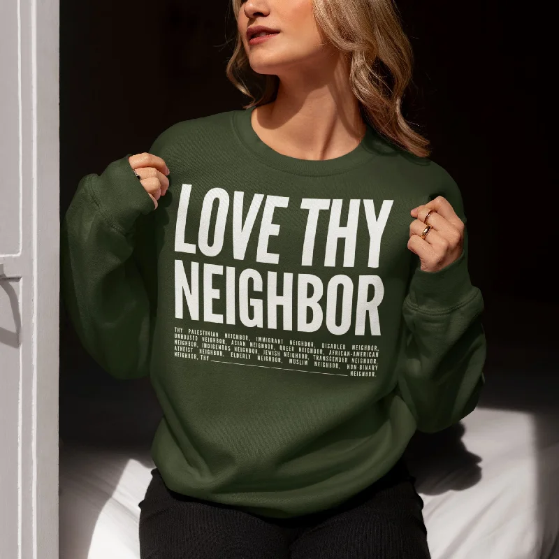 Neighbor | Unisex Sweatshirt Hoodie with Zipper Placket Modern Functional