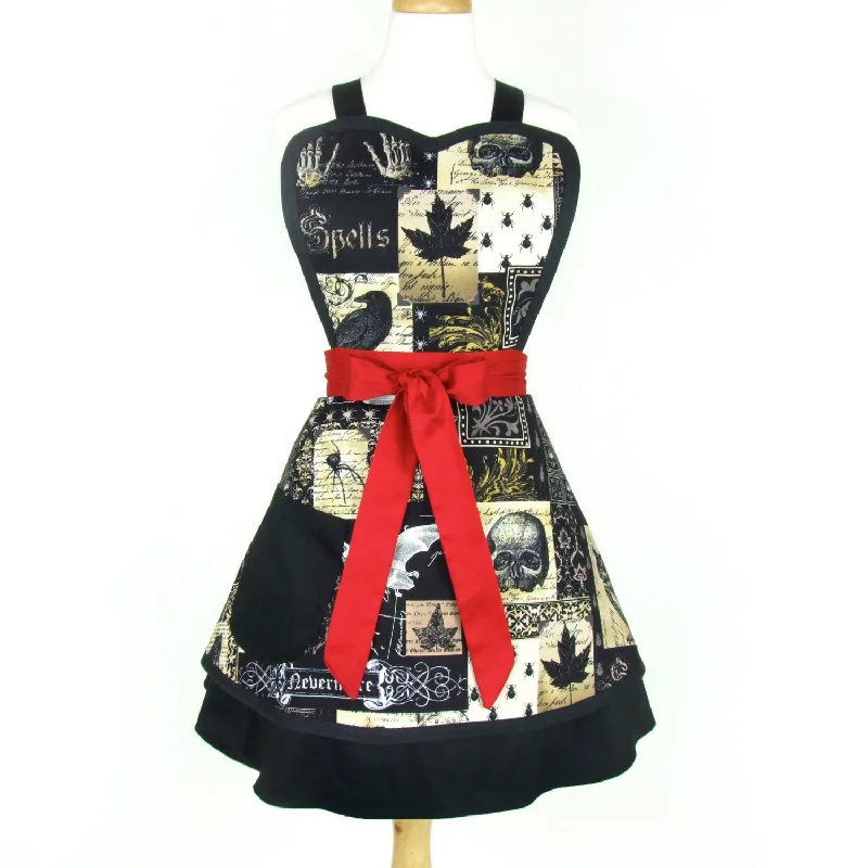 Nevermore Edgar Allen Poe Inspired  2 Skirt Apron #A-2TE55 silk skirt smooth