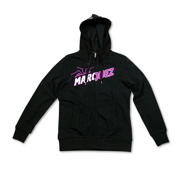 New Official Marc Marquez 93 Black Womans Hoodie Mmwfl 1023 04 Hoodie Jacket Zipper Layering