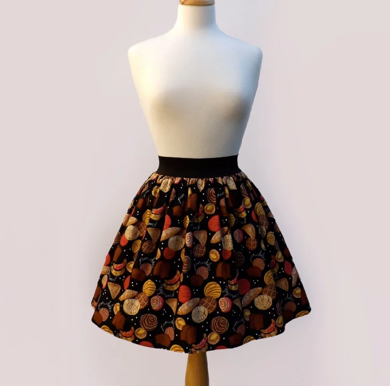 Pan Dulce Elastic Skirt #S-AP715 denim skirt trendy
