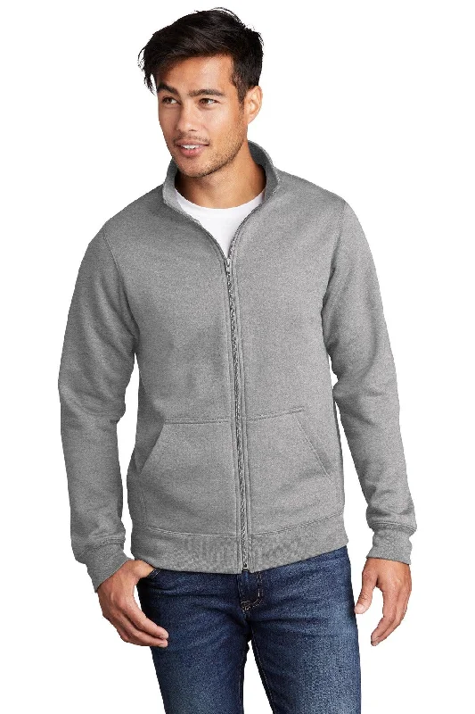 Port & Company  Core Fleece Cadet Full-Zip Sweatshirt PC78FZ Hoodie with Camouflage Military Edgy