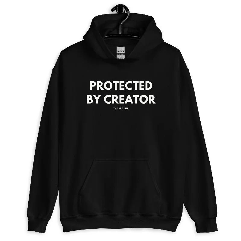Protected By Creator - Always Hoodie Hoodie with Hem Embroidery Detailed Premium