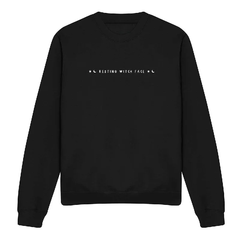 Resting Witch Face Halloween Feminist Sweatshirt Hoodie with Turtle Neck Cozy Winter Resting Witch Face Halloween Feminist Sweatshirt Hoodie with Turtle Neck Cozy Winter