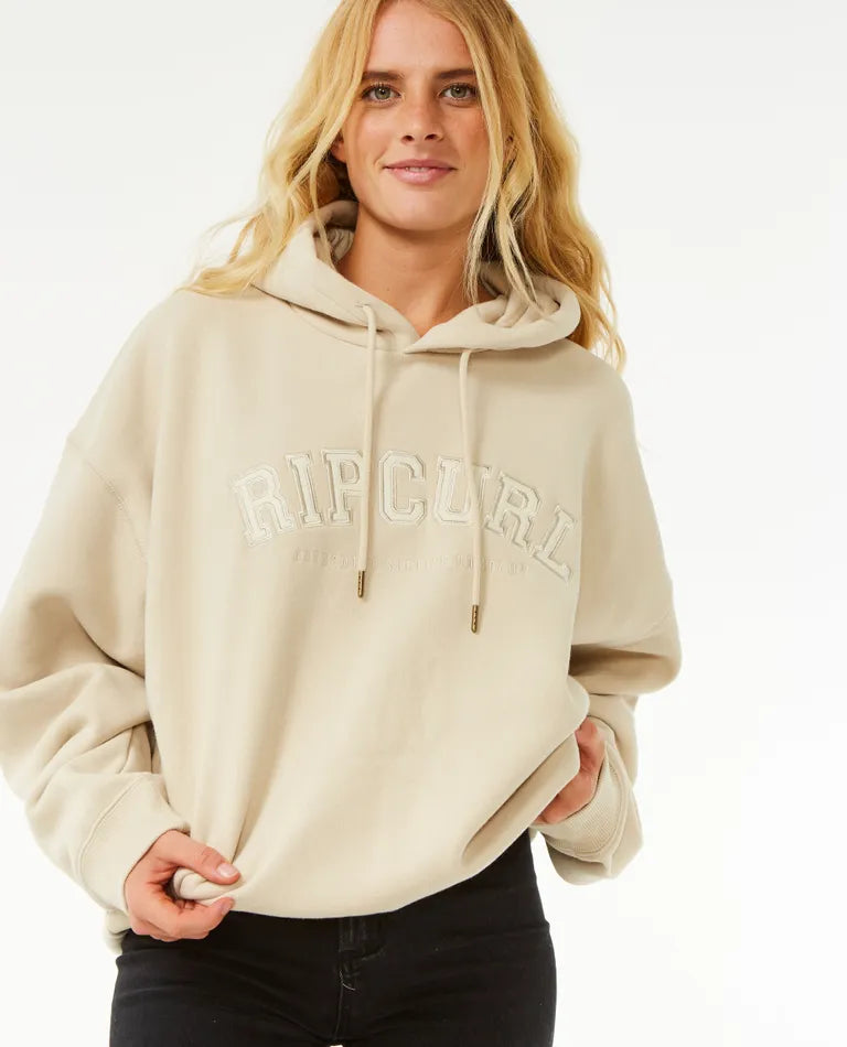 Rip Curl Womens Varsity Hoodie Hoodie with Drawcord Adjustable Secure