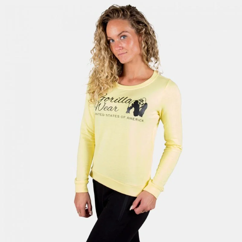 Riviera Sweatshirt -Light Yellow Graphic Hoodie Design Print