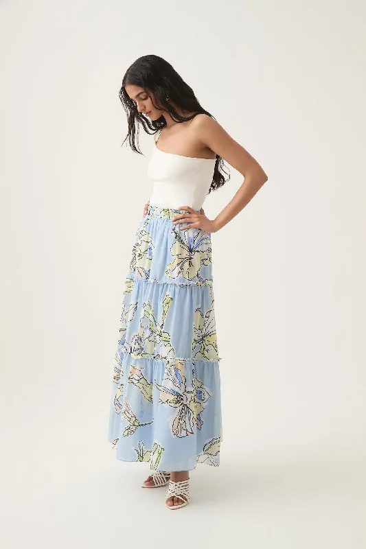 Romantica Voile Midi Skirt denim skirt classic